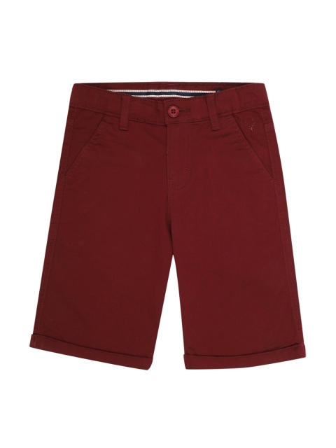

Allen Solly Junior Boys Maroon Solid Regular Fit Regular Shorts