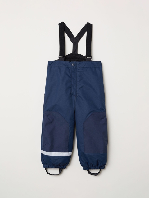 

H&M Girls Blue Solid Outdoor Trousers With Braces