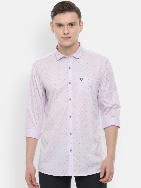 

Solly Jeans Co. Men Purple Slim Fit Printed Casual Shirt