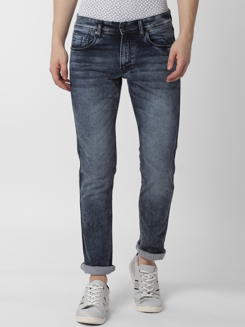 

Peter England Casuals Men Blue Skinny Fit Mid-Rise Clean Look Stretchable Jeans