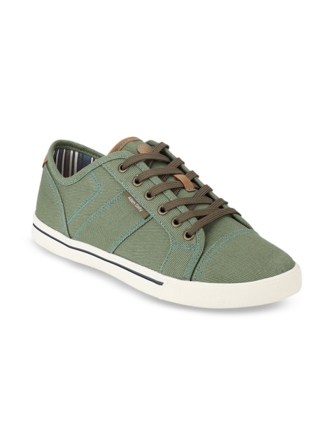 

Allen Solly Men Olive Green Sneakers