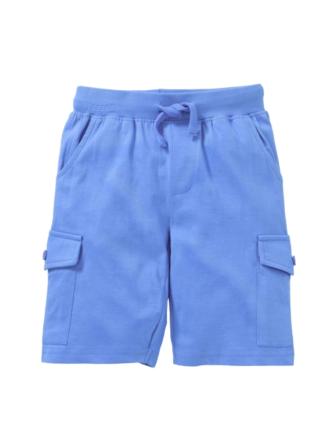 

KiddoPanti Boys Blue Solid Regular Fit Regular Shorts