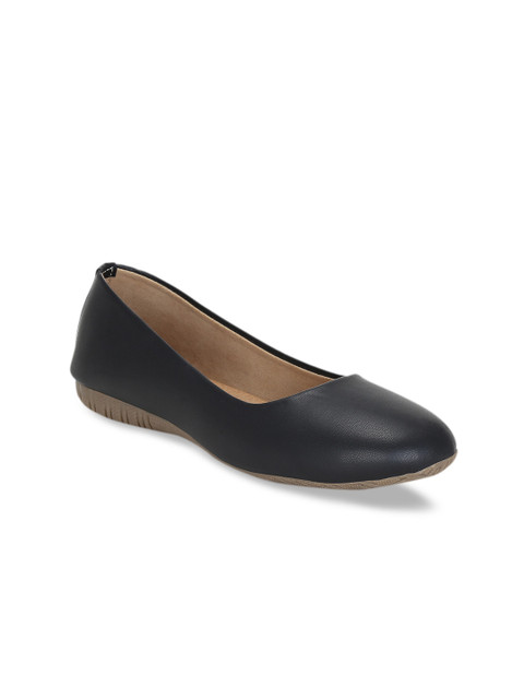 

Get Glamr Women Black Solid Ballerinas