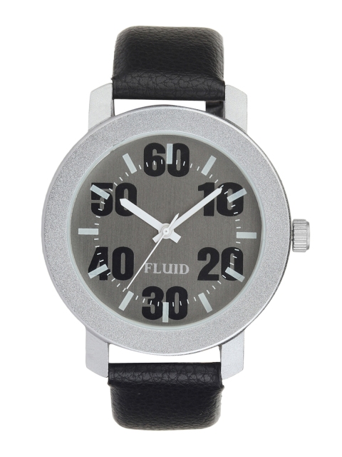 

FLUID Men Grey Leather Analogue Watch FL-3121
