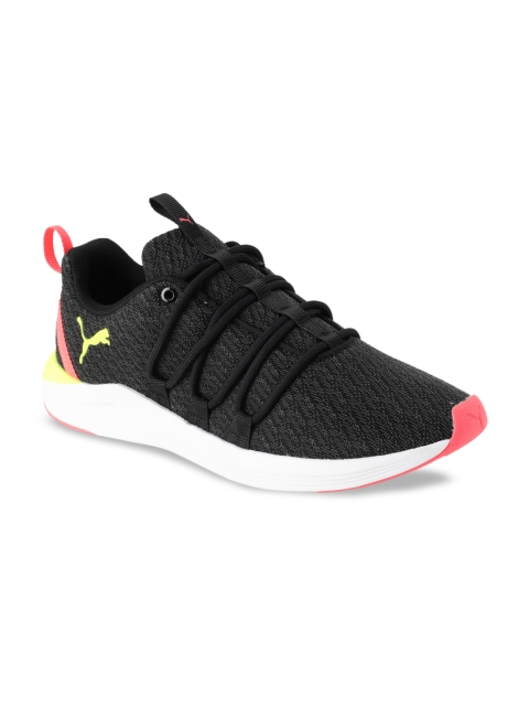 

Puma Women Black Prowl Alt Neon SoftFoam+ Training or Gym Shoes