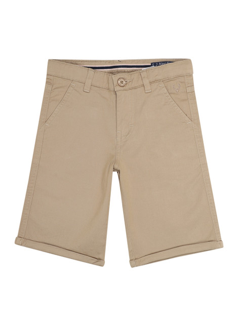 

Allen Solly Junior Boys Beige Solid Regular Fit Regular Shorts