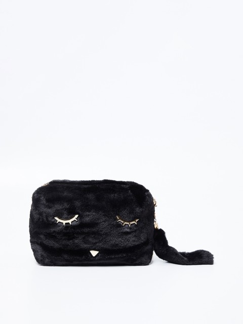 

Ginger by Lifestyle Black Solid Sling Bag