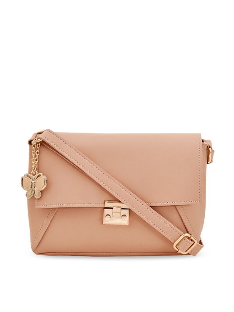

Butterflies Women Peach-Coloured Solid Sling Bag