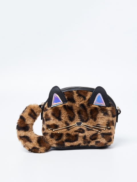 

Ginger by Lifestyle Brown Animal Printed Sling Bag