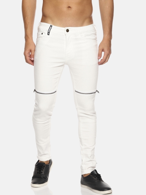 

IMPACKT Men White Skinny Fit Mid-Rise Clean Look Stretchable Jeans