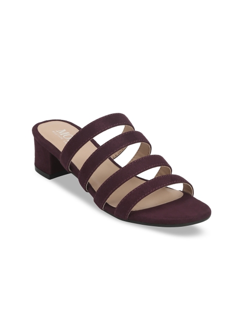 

Mode by Red Tape Women Burgundy Solid Sandals