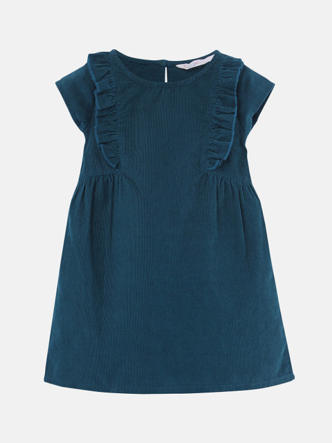 

Beebay Girls Solid Green A-Line Dress