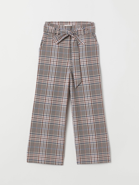 

H&M Women Purple & Black Wide trousers