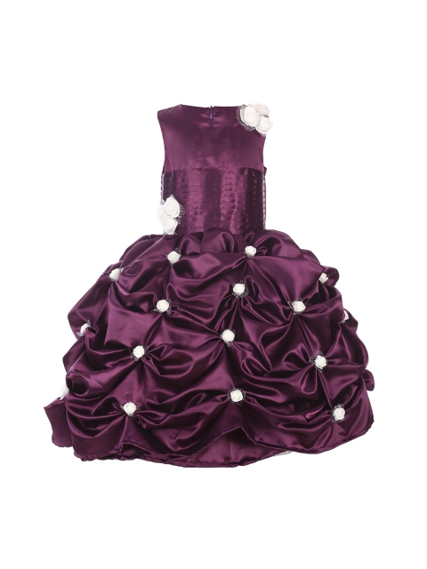 

Samsara Couture Girls Embellished Burgundy Maxi Dress