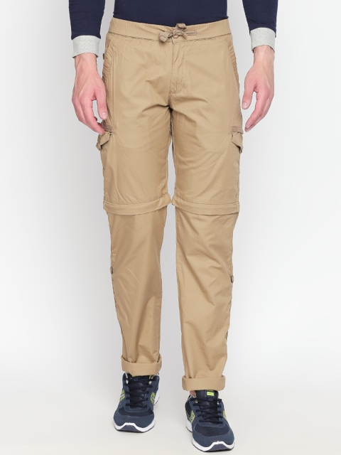 

beevee Men Khaki Regular Fit Solid Cargos