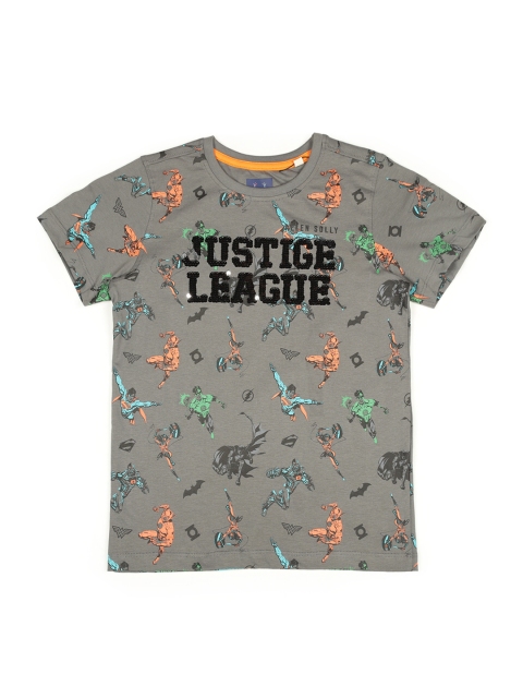 

Allen Solly Junior Boys Grey Printed Round Neck T-shirt