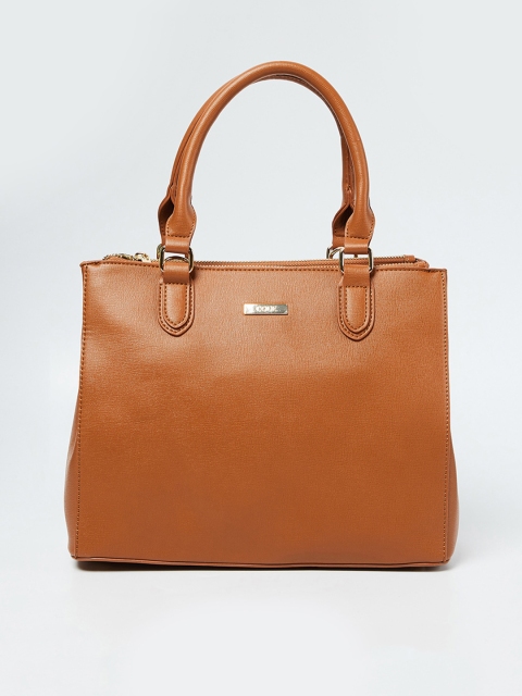 

CODE by Lifestyle Tan Brown Solid Handheld Bag