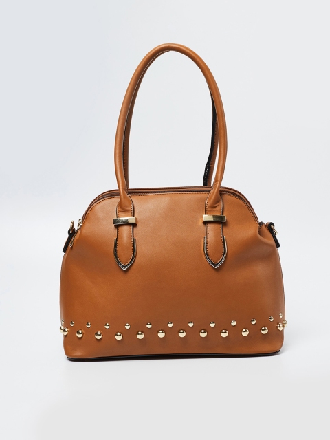 

CODE by Lifestyle Women Tan Brown Embellished Shoulder Bag