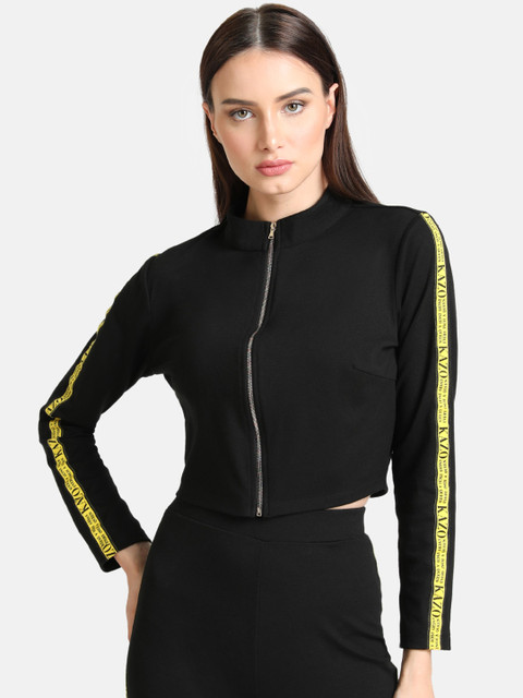 

Kazo Women Black Printed Tailored Jacket
