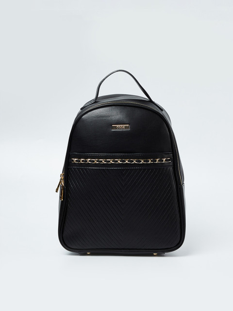 

CODE by Lifestyle Women Black Solid Backpack