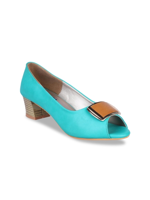 

MSC Women Sea Green Solid Peep Toes