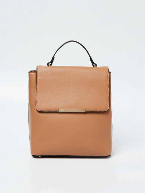 

CODE by Lifestyle Women Camel Brown Solid Backpack