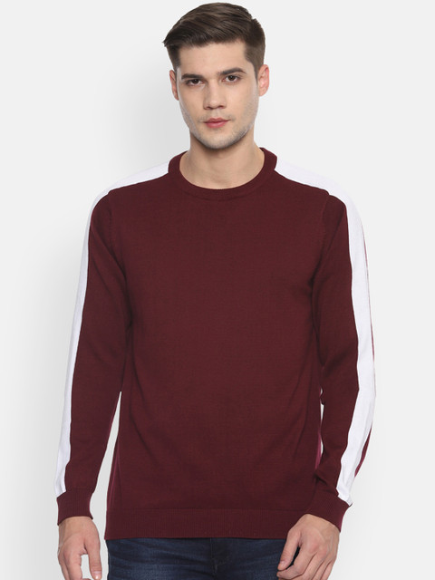 

Allen Solly Sport Men Maroon Solid Sweater