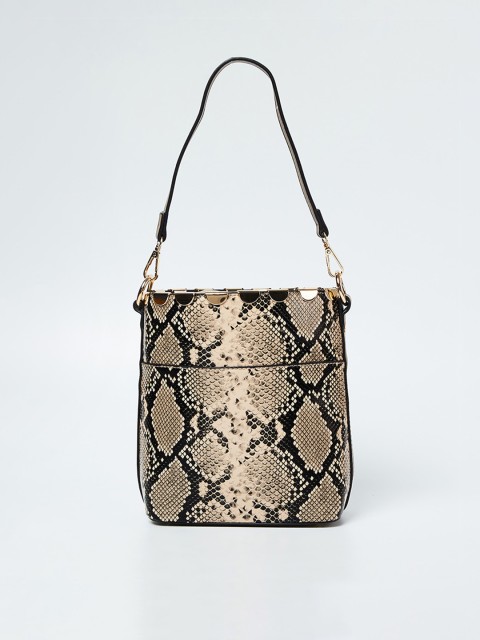 

CODE by Lifestyle Khaki Printed Handheld Bag