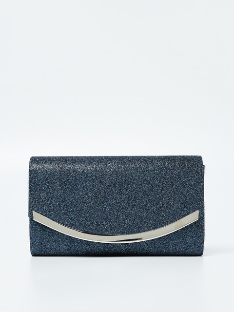 

CODE by Lifestyle Navy Blue Solid Purse Clutch