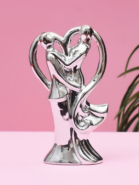 

Archies Love Gifts Unisex Silver Polyresin Love Couple Showpiece