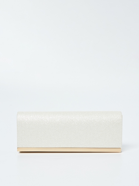 

CODE by Lifestyle Off-White Solid Clutch