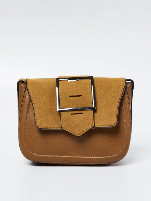 

CODE by Lifestyle Tan Solid Sling Bag