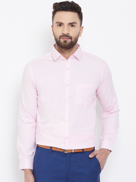 

Canary London Men Pink Smart Slim Fit Solid Formal Shirt