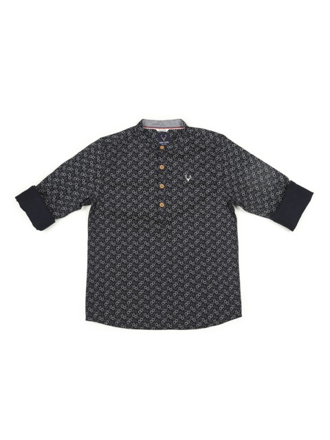 

Allen Solly Junior Boys Navy Blue Regular Fit Printed Casual Shirt