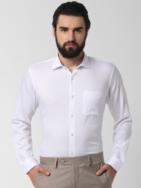 

Peter England Men White Regular Fit Solid Formal Shirt
