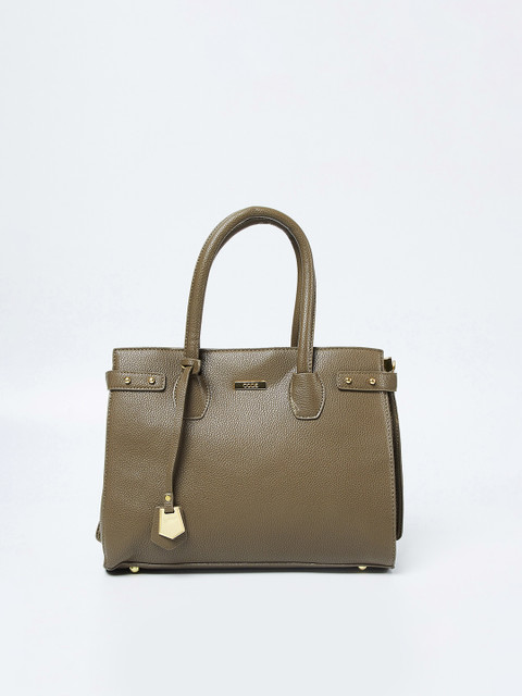 

CODE by Lifestyle Olive Green Solid Handheld Bag
