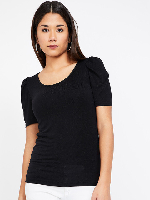 

CODE by Lifestyle Women Black Solid Top