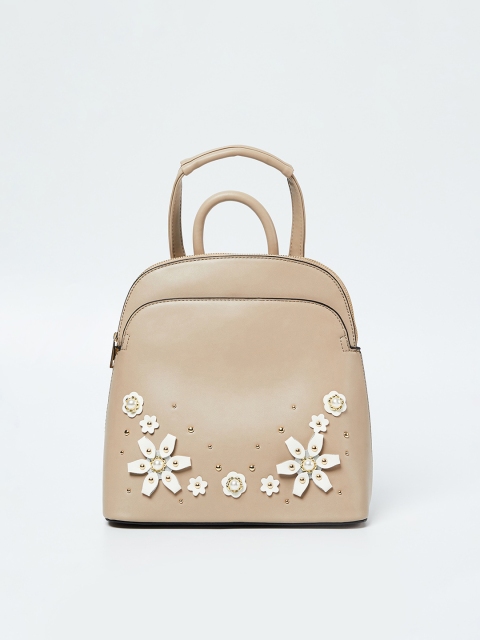 

CODE by Lifestyle Women Beige Textured Backpack