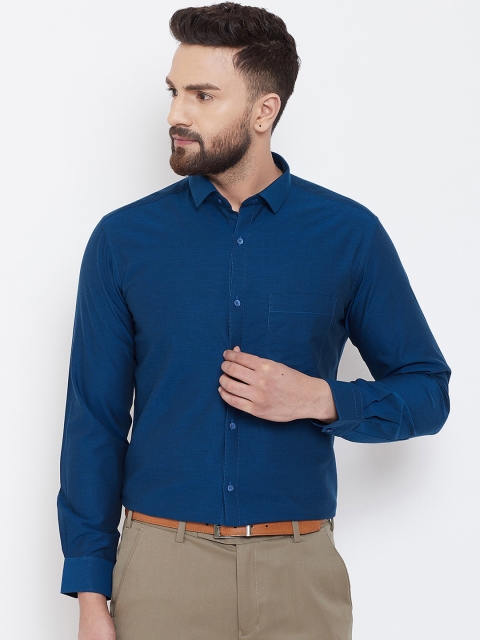 

Canary London Men Blue Smart Slim Fit Solid Formal Shirt