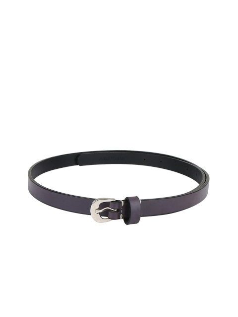 

Aditi Wasan Women Purple Solid Genuine Leather Belt