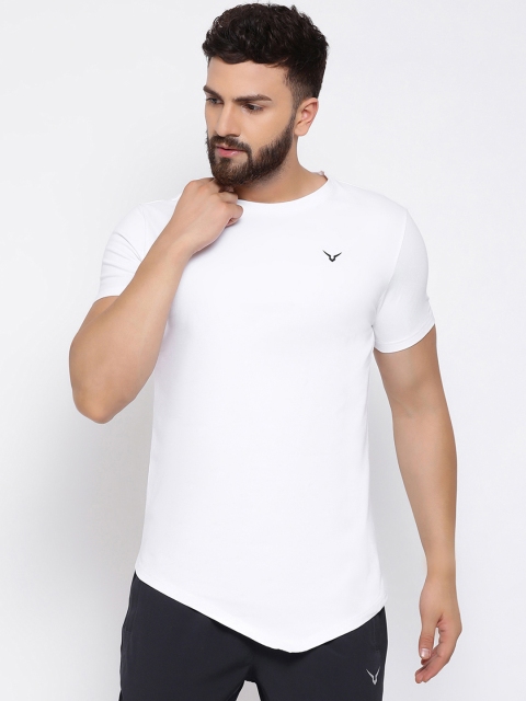 

Invincible Men White Solid Round Neck T-shirt
