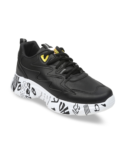 

VALIOSAA Women Black Solid Sneakers