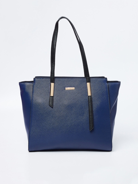 

CODE by Lifestyle Navy Blue Solid Handheld Bag