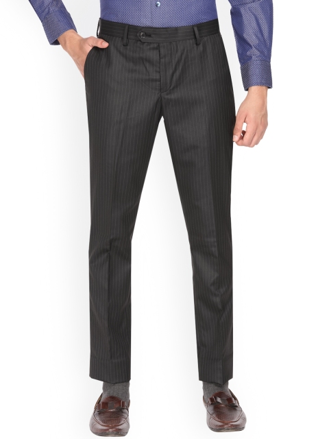 

SUITLTD Men Black Slim Fit Formal Trousers