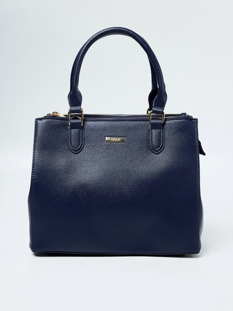 

CODE by Lifestyle Navy Blue Solid Handheld Bag