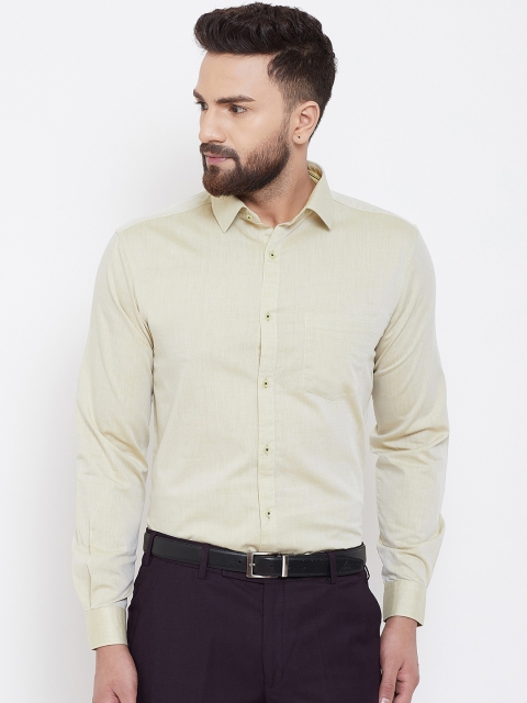 

Canary London Men Lime Green Smart Slim Fit Solid Formal Shirt