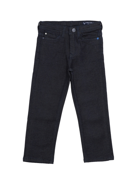 

Allen Solly Junior Boys Navy Blue Slim Fit Mid-Rise Clean Look Stretchable Jeans