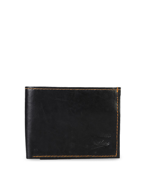 

LONDON FASHION hob Men Black Solid Two Fold Wallet