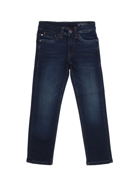 

Allen Solly Junior Boys Blue Slim Fit Mid-Rise Clean Look Stretchable Jeans