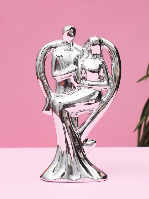 

Archies Unisex Silver Love Couple Showpiece